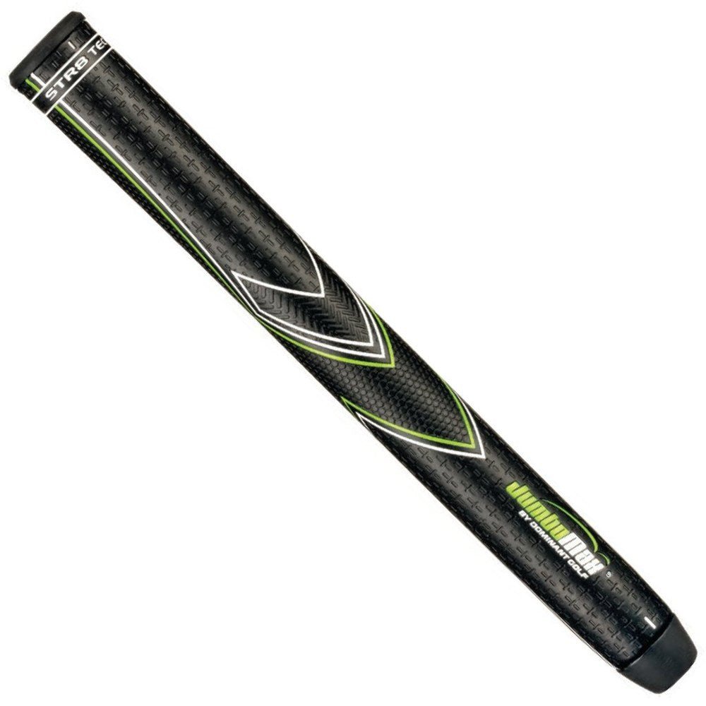 JUMBOMAX STR8 TECH TOUR NON-TAPERED SWING GRIPS - BLACK/GREEN