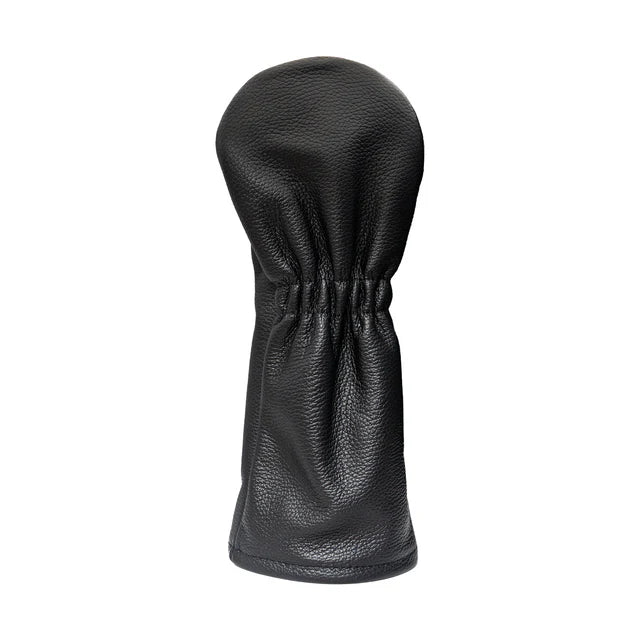 Black Leather Miura Script Fairway Headcover