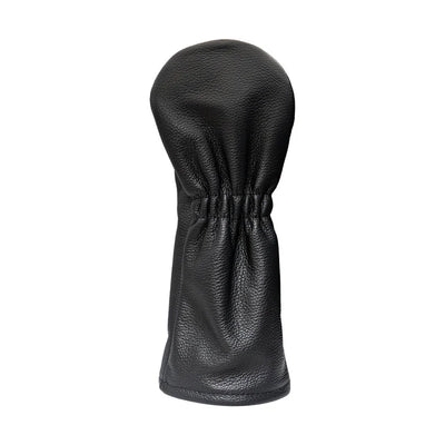 Black Leather Miura Script Fairway Headcover