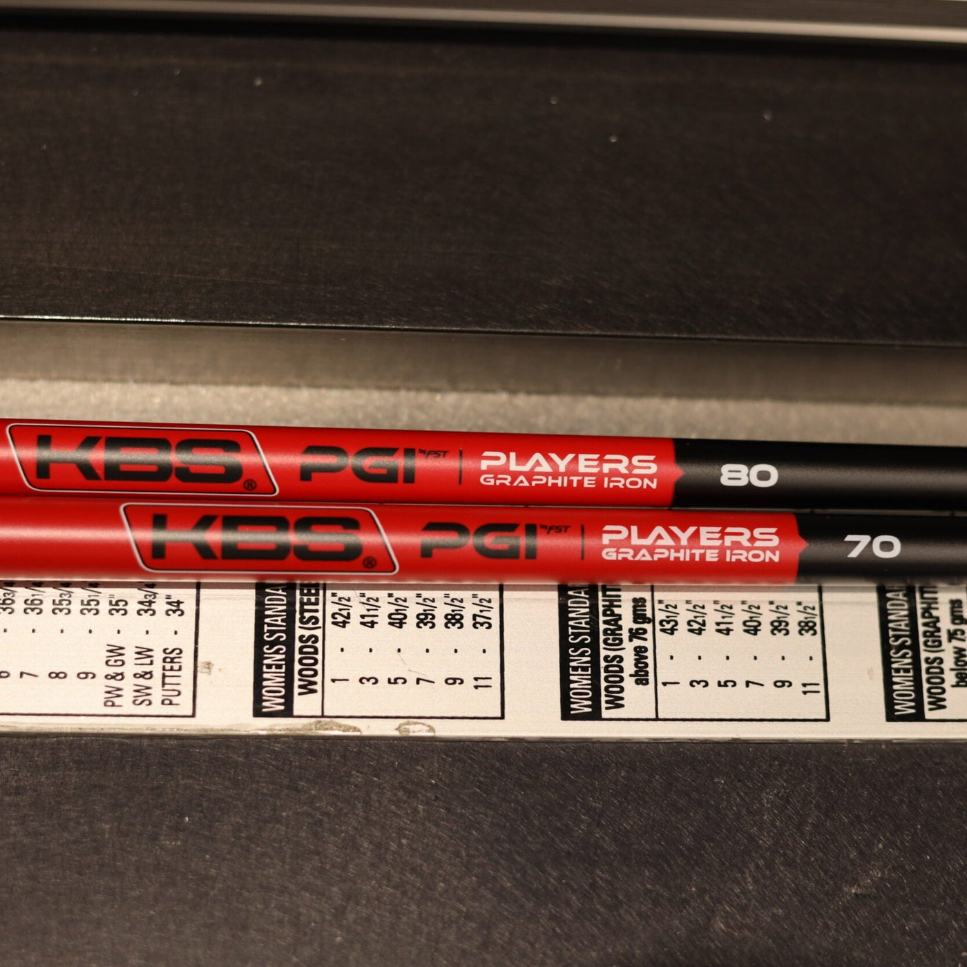 KBS PGI PLAYERS GRAPHITE IRON Shafts .370 Parallel Tip