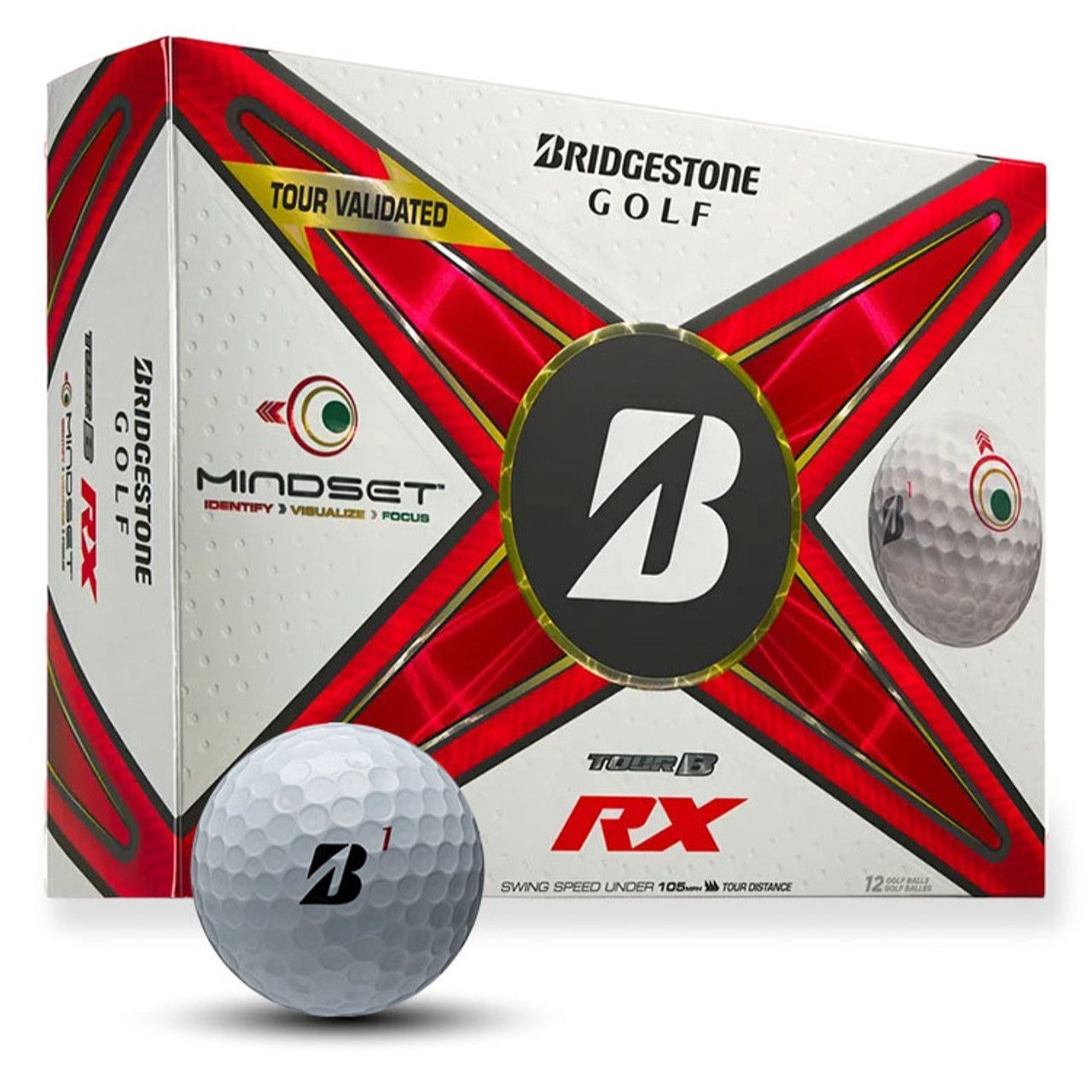 Bridgestone Tour B RX Golf Balls (Dozen)