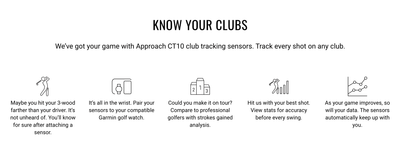 Garmin Approach CT10 Sensors