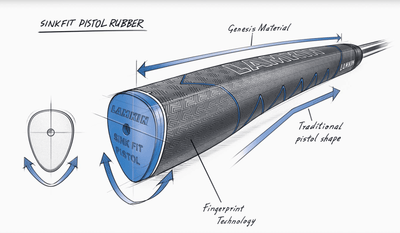 Lamkin Sinkfit Pistol Rubber Putter Grip