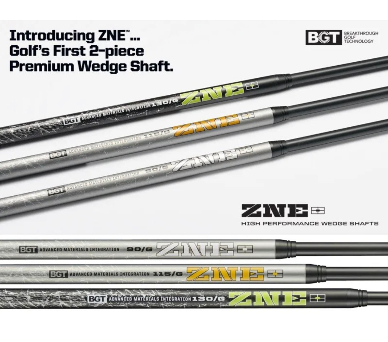 Breakthrough Golf Technology ZNE High Performance Wedge Shaft